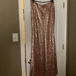 Revelry fit/flare Sequence Skirt w/chiffon top